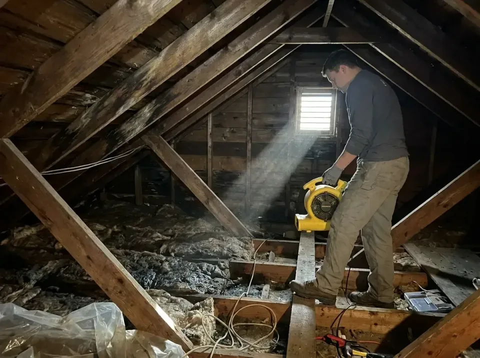 attic-water-damage-drying-proc-007 — frequently asked questions, Emergency Water Extraction & 24/7 Flood Response in Venersb…